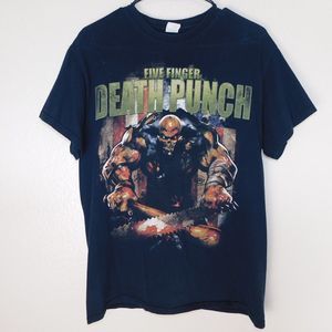 Five Finger Death Punch Tee Shirt Adult M Band Metal Music Graphic Short Sleeve
